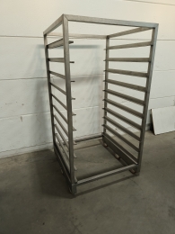 Chariot en inox - 10 niveaux (94x95cm)